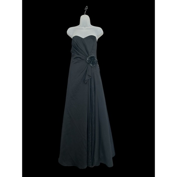 Halloween Play Black Gothic Wedding Evening Dress Pesavento Couture Small Medium - Picture 9 of 14